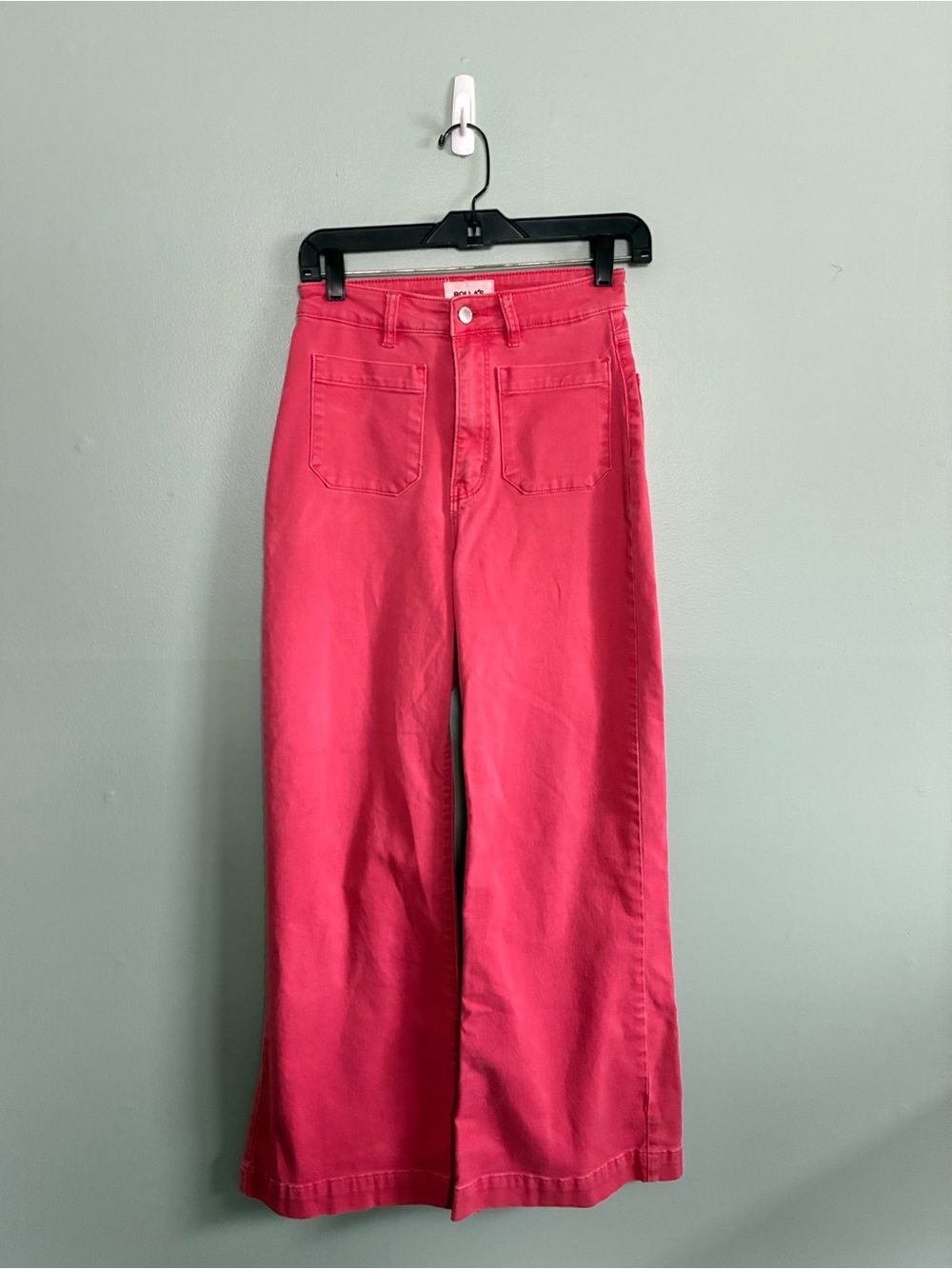 Rolla’s Sailor Jeans High-Waist Wide Leg Jeans Pink Poppy Spring Sz 26